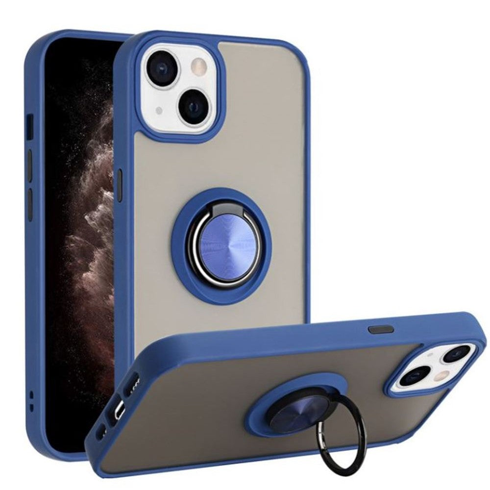 Tuff Slim Armor Hybrid Case with Ring Stand, Shockproof & Scratch-Resistant for Apple iPhone 15