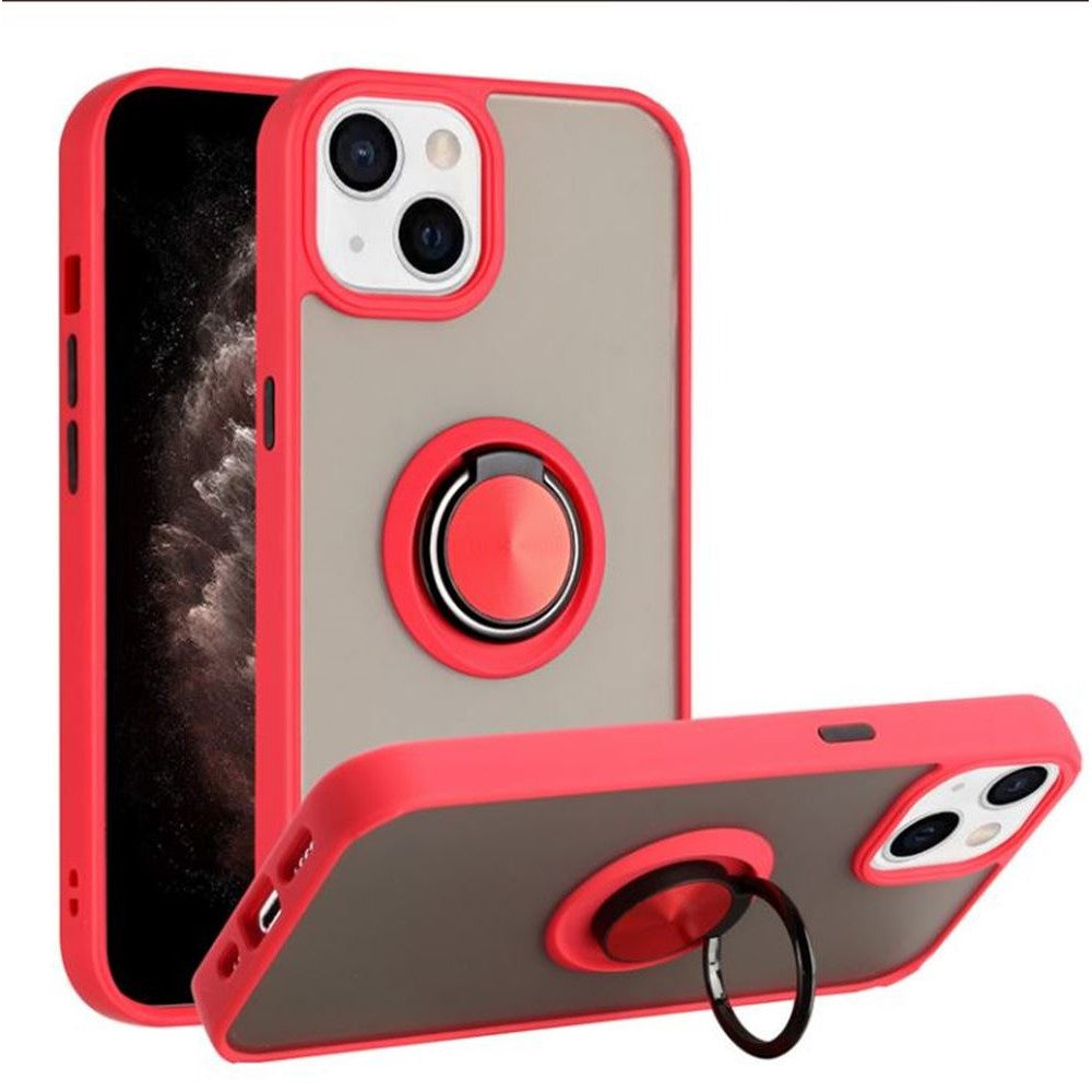 Tuff Slim Armor Hybrid Case with Ring Stand, Shockproof & Scratch-Resistant for Apple iPhone 15