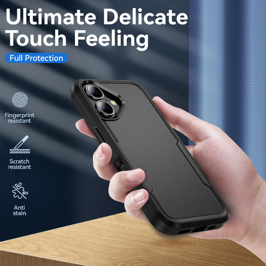 Heavy Duty Strong Armor Hybrid Trailblazer Protective Case with Shock Absorption & Wireless Charging for Apple iPhone 16