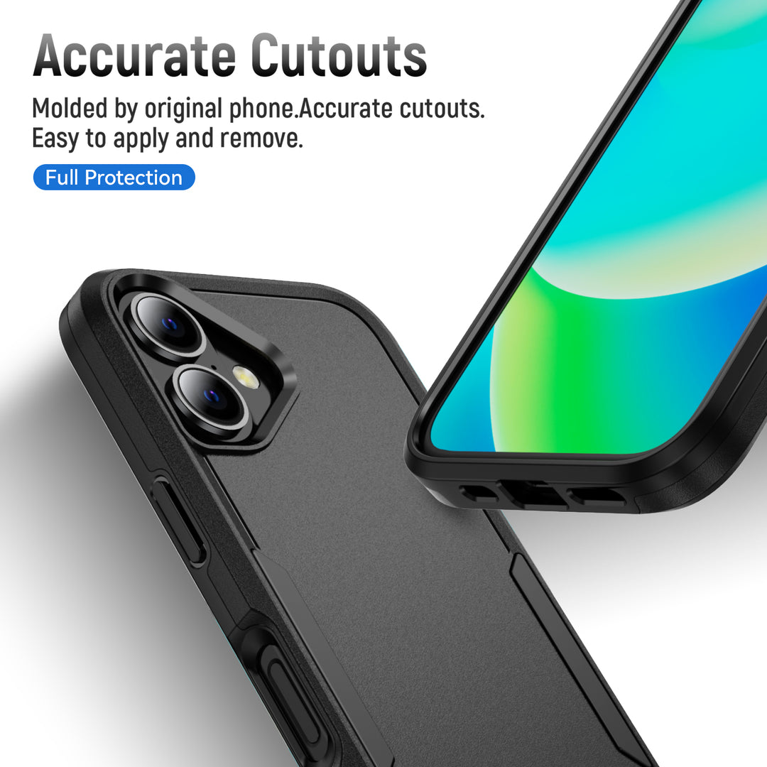 Heavy Duty Slim Hybrid Shockproof Armor Phone Case – Rugged Dual-Layer, Anti-Scratch, Easy Access, Slim Fit – For Apple iPhone 17