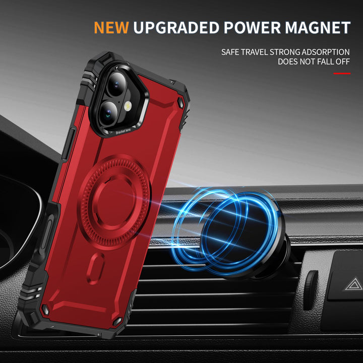 Full Body Magnetic MagSafe Shockproof Case w/ Kickstand, Military-Grade, Wireless Charging Protective Cover for Apple iPhone 16 Plus