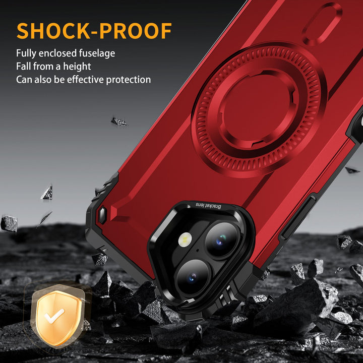 Full Body Magnetic MagSafe Military-Grade Shockproof Protective Case with Kickstand & 360° Protection | Premium Bumper Cover for Apple iPhone 16