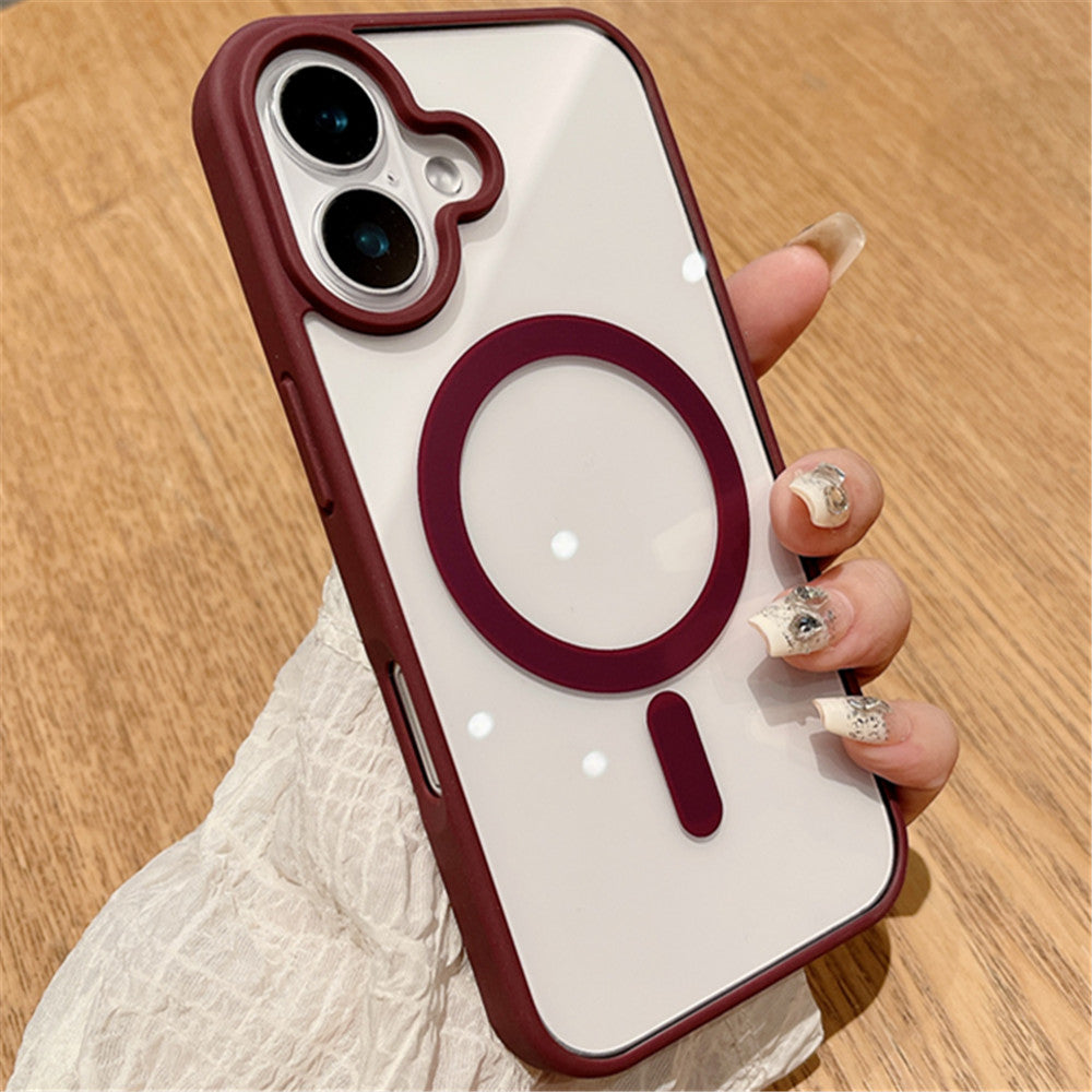 Crystal Clear Magnetic Ring Protective Armor Case MagSafe Transparent Anti-Yellowing Military-Grade for Apple iPhone 16