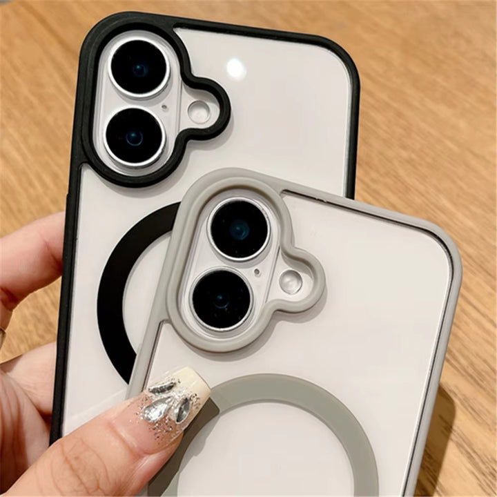 Crystal Clear Magnetic Ring Protective Armor Case MagSafe Transparent Anti-Yellowing Military-Grade for Apple iPhone 16