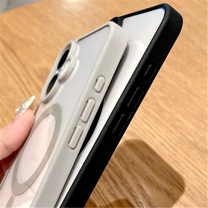 Crystal Clear Magnetic Ring Protective Armor Case MagSafe Transparent Anti-Yellowing Military-Grade for Apple iPhone 16