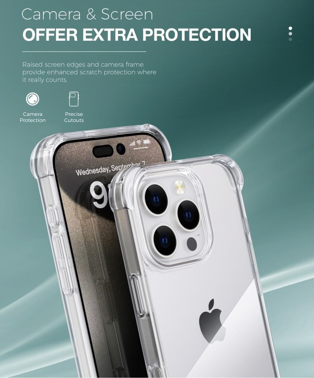 Clear Armor Hybrid Transparent Case – Shockproof, Anti-Scratch TPU Bumper for iPhone 16 Ultimate Protection