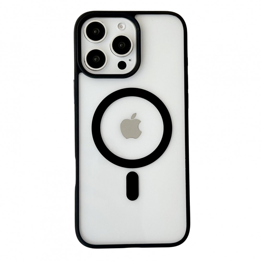 Crystal Clear Magnetic Ring Protective Armor Case with MagSafe Technology for Apple iPhone 16 Pro
