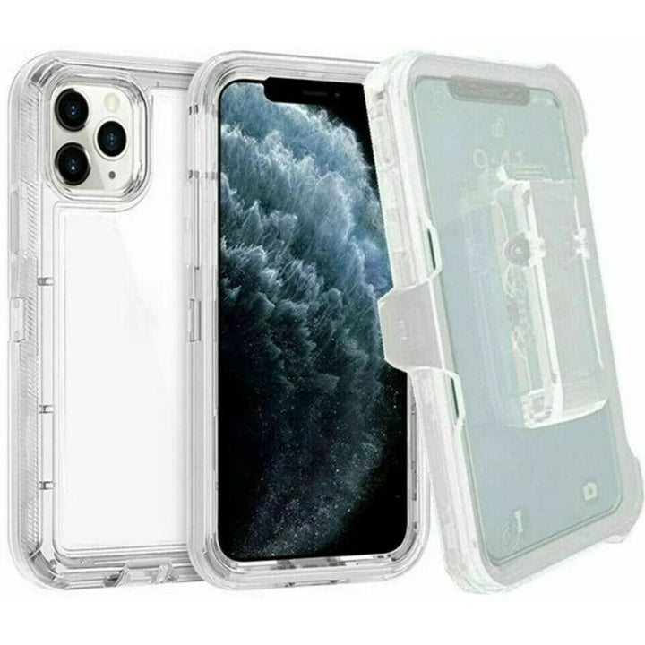 Heavy Duty Armor Robot Case with Belt Clip, Shockproof Protection, Hybrid TPU PC Shell – For Apple iPhone 16