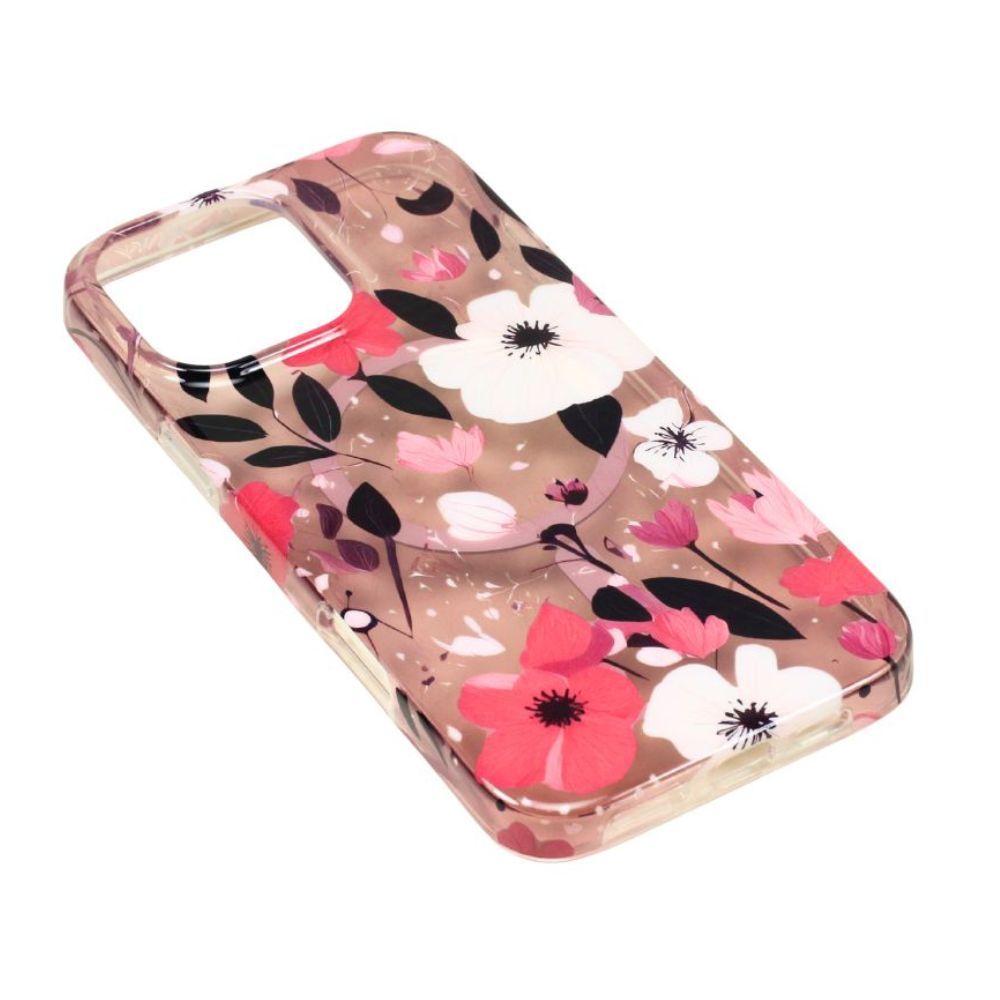 Slim Vibrant Flower Design Phone Case with MagSafe Charging & Edge-to-Edge Pattern for Apple iPhone 16 Pro Max