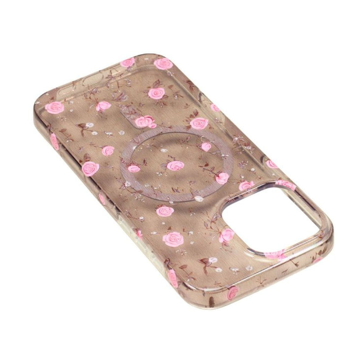 Slim Vibrant Flower Design Phone Case with MagSafe Charging & Edge-to-Edge Pattern for Apple iPhone 16 Pro Max