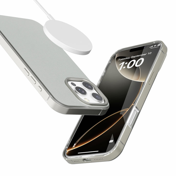 Slim Elegant Luxury PU Leather Shockproof MagSafe Protection Phone Case for Apple iPhone 16 Pro Max
