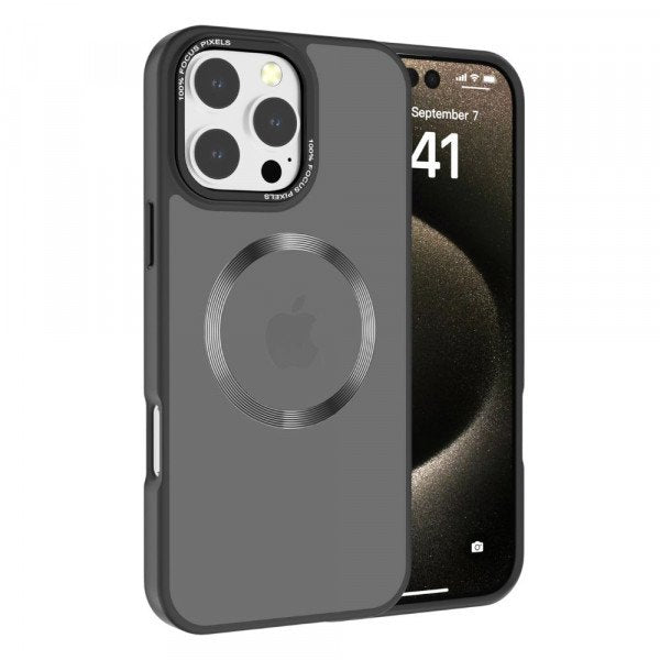Magnetic MagSafe Armor Case with Stainless Steel Protection for Enhanced Durability and Sleek Design for iPhone 16 Pro