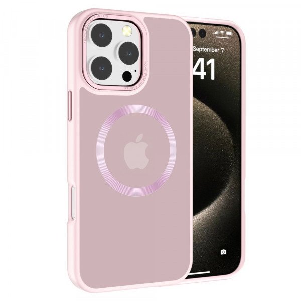 Magnetic MagSafe Armor Case with Stainless Steel Protection for Enhanced Durability and Sleek Design for iPhone 16 Pro