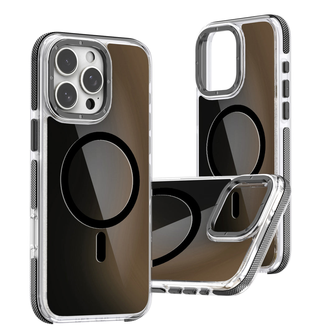 Stylish Two-Tone Neon Bumper MagSafe Magnetic Cover Case, Modern Bumper Protection, Magnetic Fit, for iPhone 16 Pro