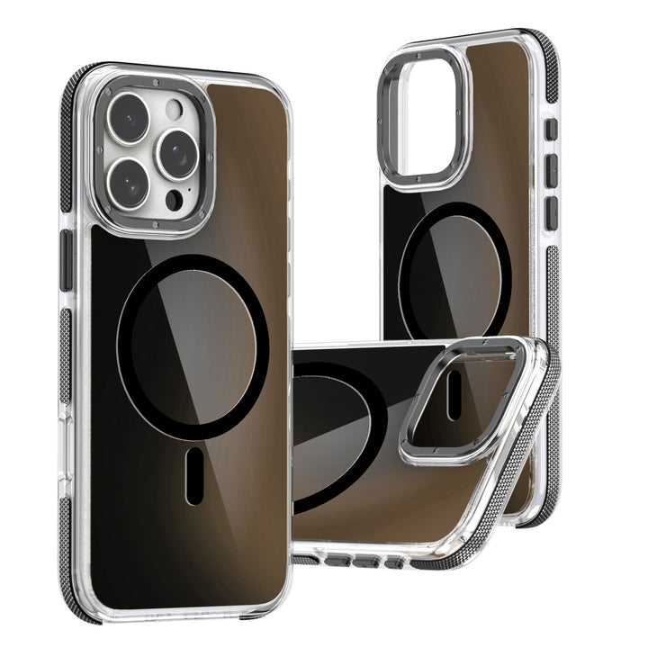 Stylish Two-Tone Neon Bumper MagSafe Magnetic Cover Case, Modern Bumper Protection, Magnetic Fit, for iPhone 16 Pro