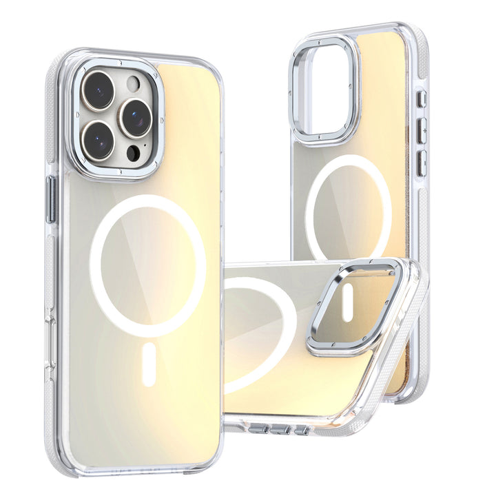 Stylish Two-Tone Neon Bumper MagSafe Magnetic Cover Case, Modern Bumper Protection, Magnetic Fit, for iPhone 16 Pro