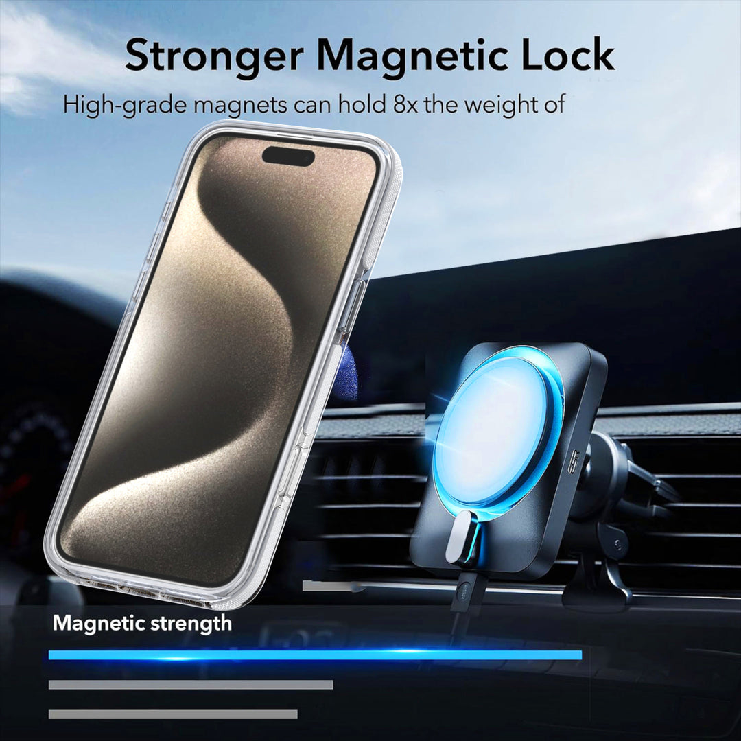 Stylish Two-Tone Neon Bumper MagSafe Magnetic Cover Case, Modern Bumper Protection, Magnetic Fit, for iPhone 16 Pro