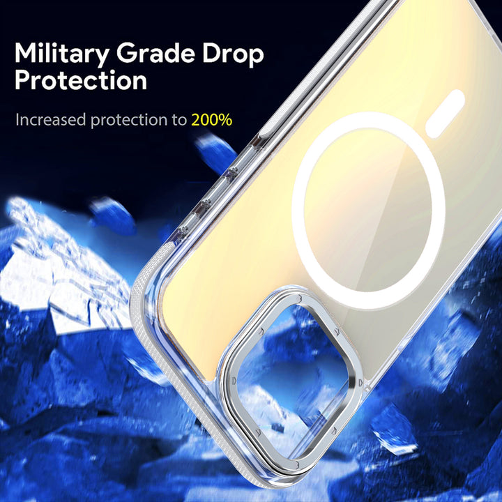 Stylish Two-Tone Neon Bumper MagSafe Magnetic Cover Case with Secure Fit, Shock Protection, Slim Design for Apple iPhone 16