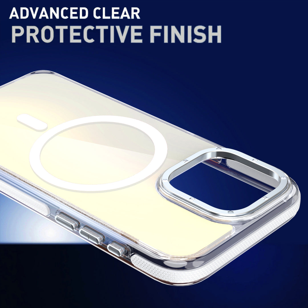 Stylish Two-Tone Neon Bumper MagSafe Magnetic Cover Case, Modern Bumper Protection, Magnetic Fit, for iPhone 16 Pro