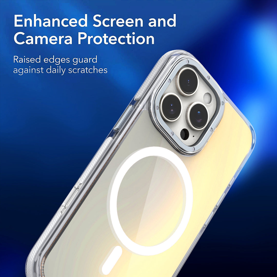 Stylish Two-Tone Neon Bumper MagSafe Magnetic Cover Case, Modern Bumper Protection, Magnetic Fit, for iPhone 16 Pro