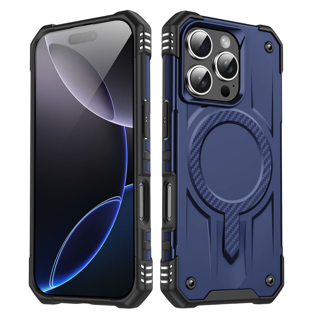 Full Body Super MagSafe Military Grade Protection Heavy Duty Shockproof Case with Kickstand for Apple iPhone 16 Pro Max