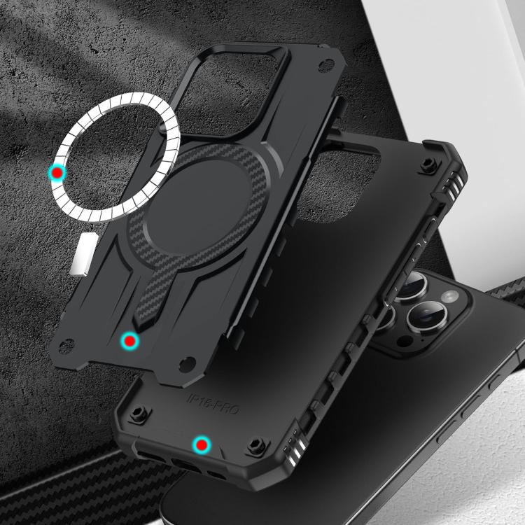 Full Body Super MagSafe Military Grade Protection Heavy Duty Shockproof Case with Kickstand for Apple iPhone 16 Pro Max