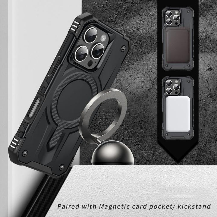 Full Body Super MagSafe Military Grade Protection Heavy Duty Shockproof Case with Kickstand for Apple iPhone 16 Pro Max