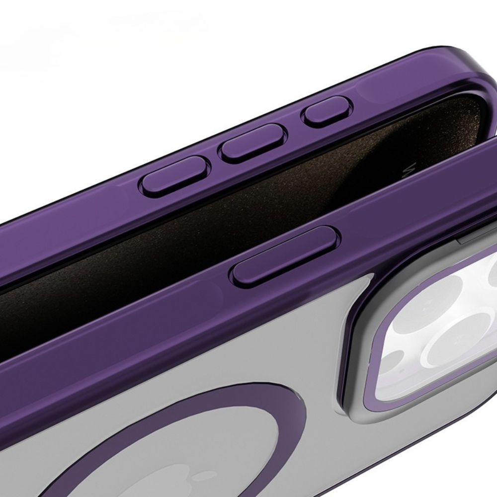 Premium Protection Matte Magnetic Case w/ Camera Lens Shield & Kickstand for Apple iPhone 16 – MagSafe, Matte Finish