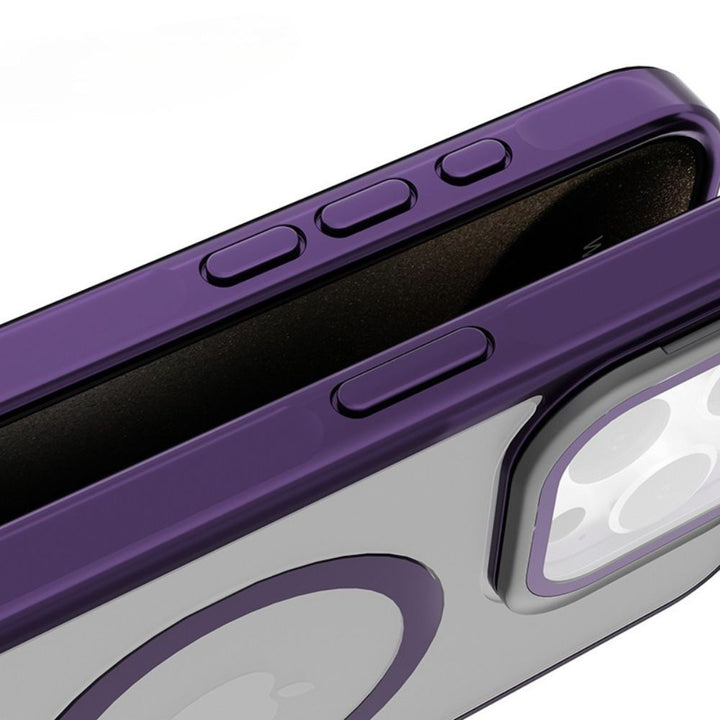 Premium Protection Matte Magnetic Case w/ Camera Lens Shield & Kickstand for Apple iPhone 16 – MagSafe, Matte Finish