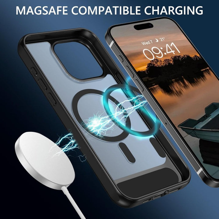 Slim Shockproof Magnetic Case with Invisible Kickstand for iPhone 16 Pro Max