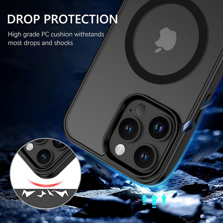 Slim Shockproof Matte Magnetic Magsafe Case with Invisible Kickstand | Premium Protection for Apple iPhone 16