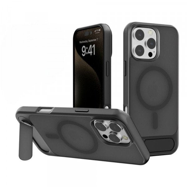 Slim Shockproof Magnetic Case with Invisible Kickstand for iPhone 16 Pro Max