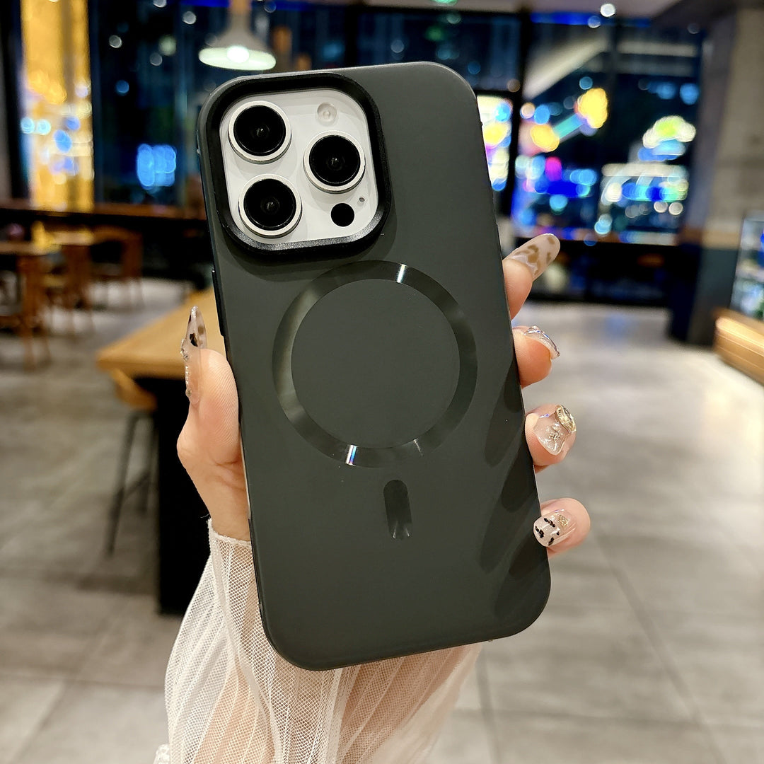 Slim Matte Metallic MagSafe Phone Case with Magnetic Ring, Shock Absorption & Ultra-Slim Design for Apple iPhone 16 Pro Max