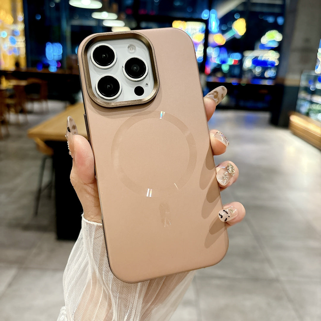 Slim Matte Metallic MagSafe Phone Case with Magnetic Ring, Shock Absorption & Ultra-Slim Design for Apple iPhone 16 Pro Max