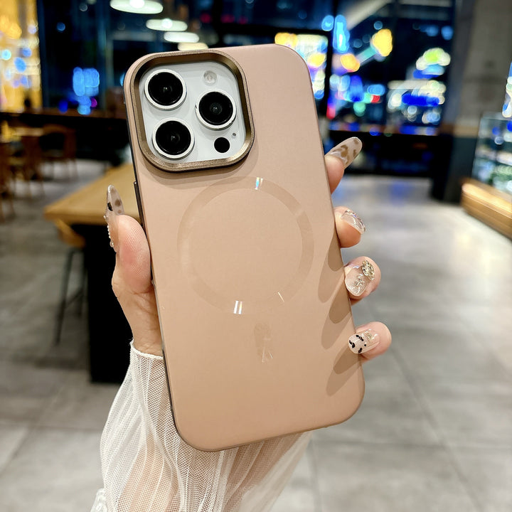 Slim Matte Metallic MagSafe Phone Case with Magnetic Ring, Shock Absorption & Ultra-Slim Design for Apple iPhone 16 Pro Max