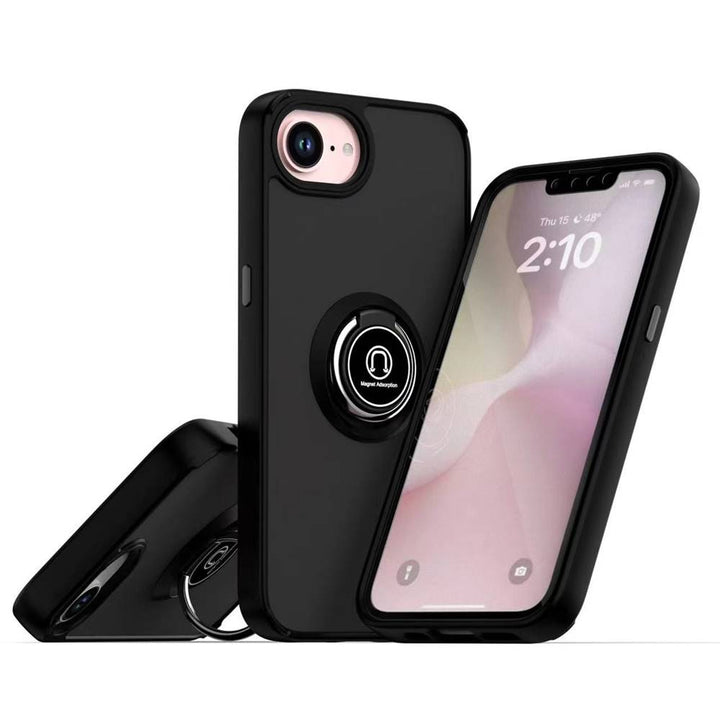 Tuff Slim Armor Hybrid Ring Stand Case, Dual-Layer Protection, Kickstand, Shockproof, for Apple iPhone 16e