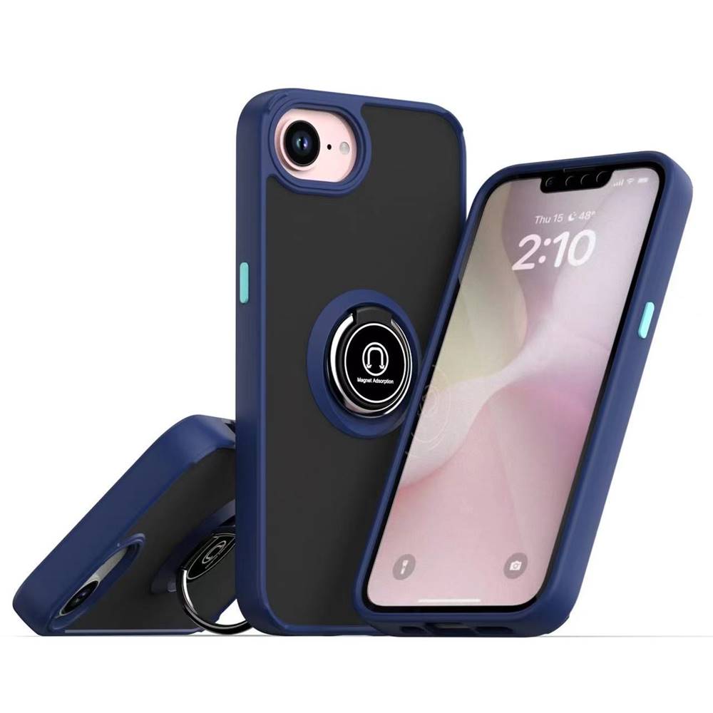 Tuff Slim Armor Hybrid Ring Stand Case, Dual-Layer Protection, Kickstand, Shockproof, for Apple iPhone 16e