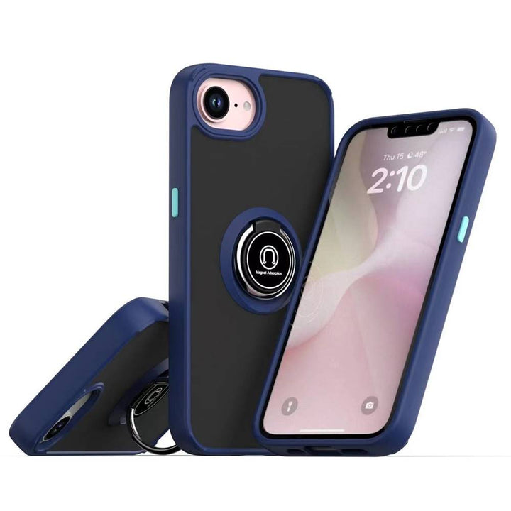 Tuff Slim Armor Hybrid Ring Stand Case, Dual-Layer Protection, Kickstand, Shockproof, for Apple iPhone 16e