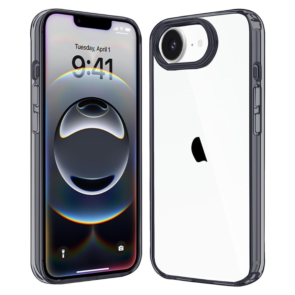 Clear Armor Hybrid Transparent Phone Case with Shockproof Bumpers & Blue-Ray Tech for Apple iPhone 16e