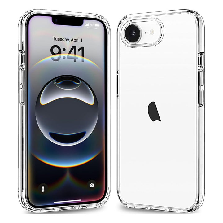 Clear Armor Hybrid Transparent Phone Case with Shockproof Bumpers & Blue-Ray Tech for Apple iPhone 16e