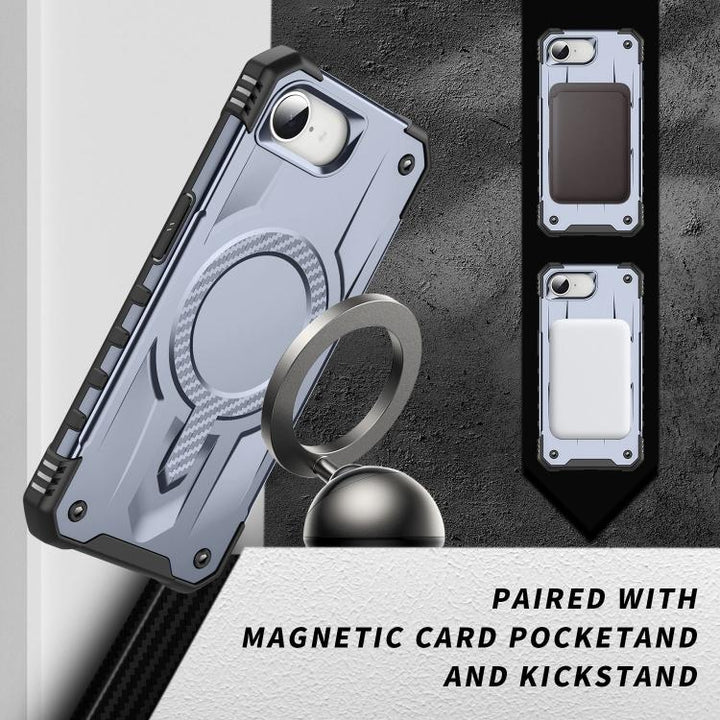 Full Body Super MagSafe Military Grade Protection Heavy Duty Shockproof Case with Kickstand for Apple iPhone 16e