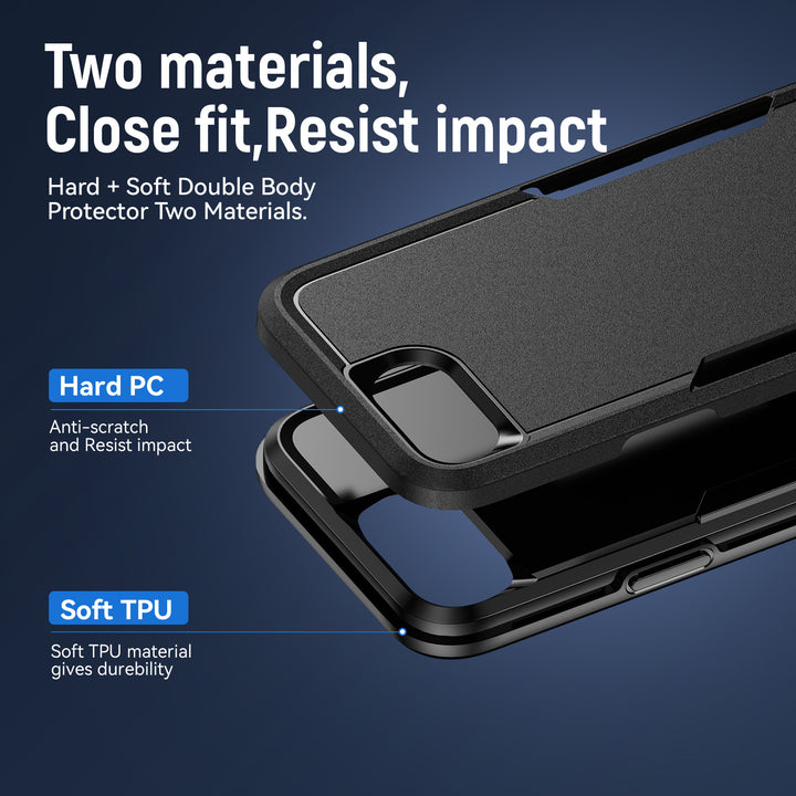 Heavy Duty Strong Armor Hybrid Trailblazer Case Cover, Shockproof, Full Body Protective, Wireless Charging - Apple iPhone 16e