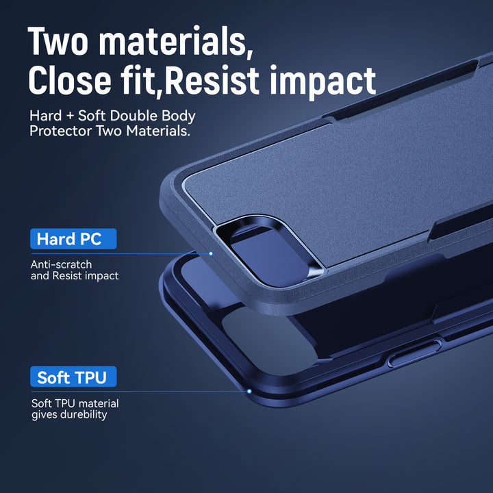 Heavy Duty Strong Armor Hybrid Trailblazer Case Cover, Shockproof, Full Body Protective, Wireless Charging - Apple iPhone 16e