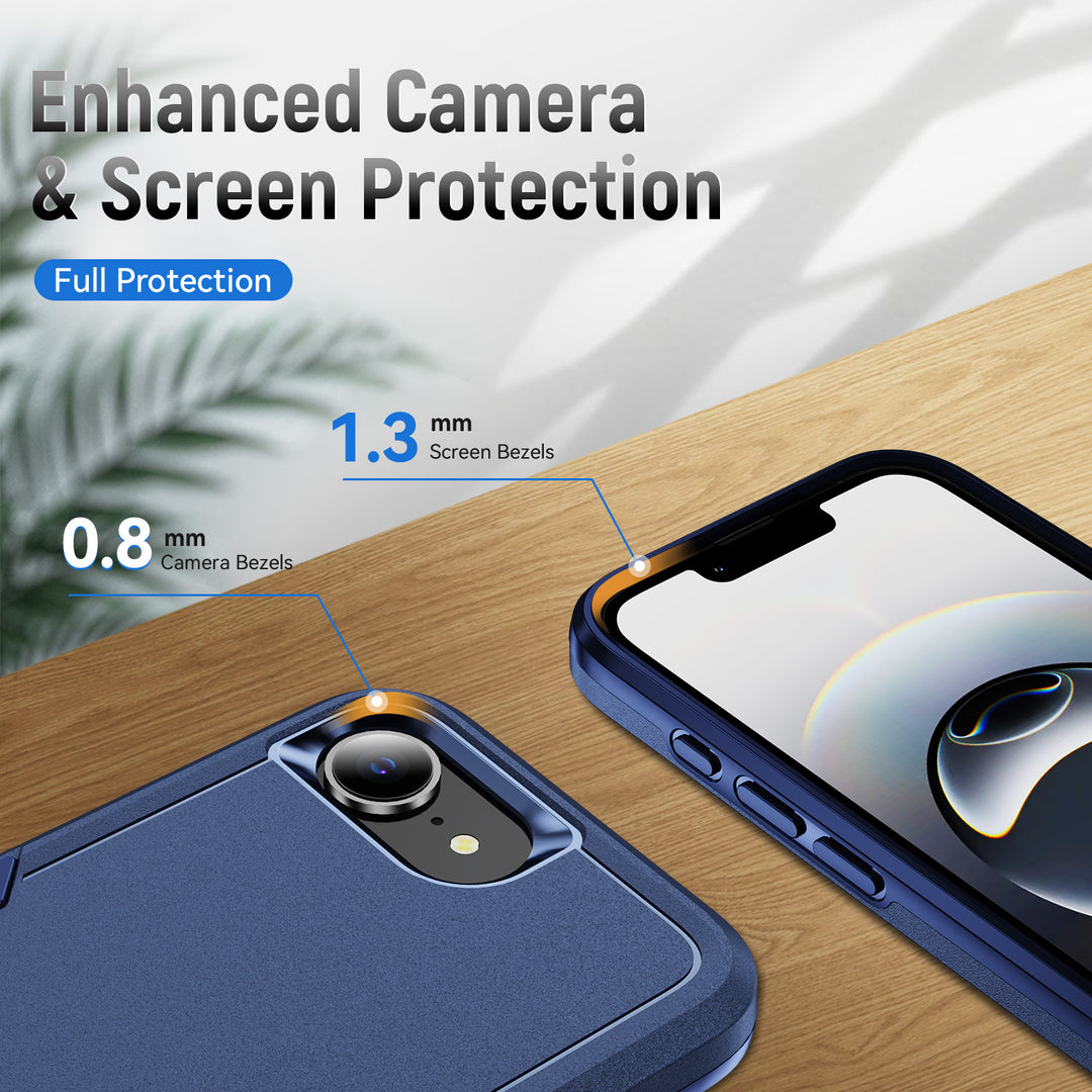 Heavy Duty Strong Armor Hybrid Trailblazer Case Cover, Shockproof, Full Body Protective, Wireless Charging - Apple iPhone 16e