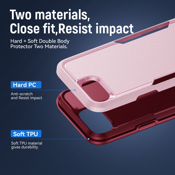 Heavy Duty Strong Armor Hybrid Trailblazer Case Cover, Shockproof, Full Body Protective, Wireless Charging - Apple iPhone 16e