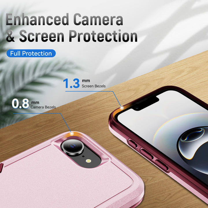 Heavy Duty Strong Armor Hybrid Trailblazer Case Cover, Shockproof, Full Body Protective, Wireless Charging - Apple iPhone 16e