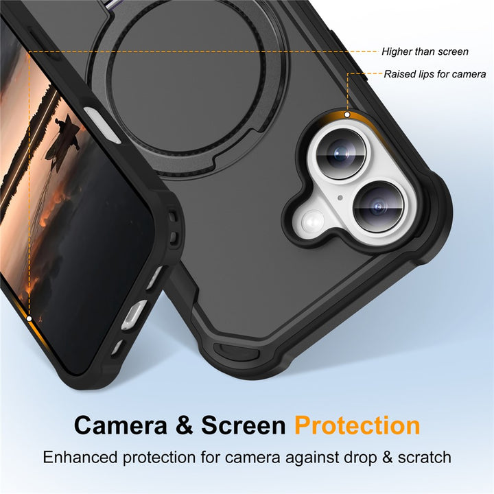 Strong Grip Shockproof MagSafe Kickstand Case, Anti-Scratch Protection & Secure Grip for Apple iPhone 17 – Enhanced Drop Defense