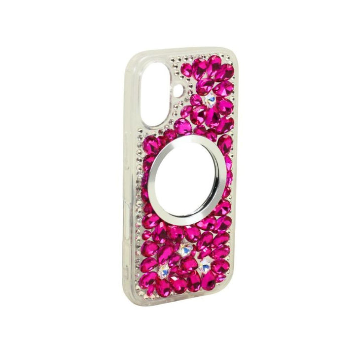 Glitter Rhinestone Diamond Mirror Jewel Phone Case – Lightweight, Shock-Absorbing, Mirror Finish, TPU Protection for Apple iPhone 17