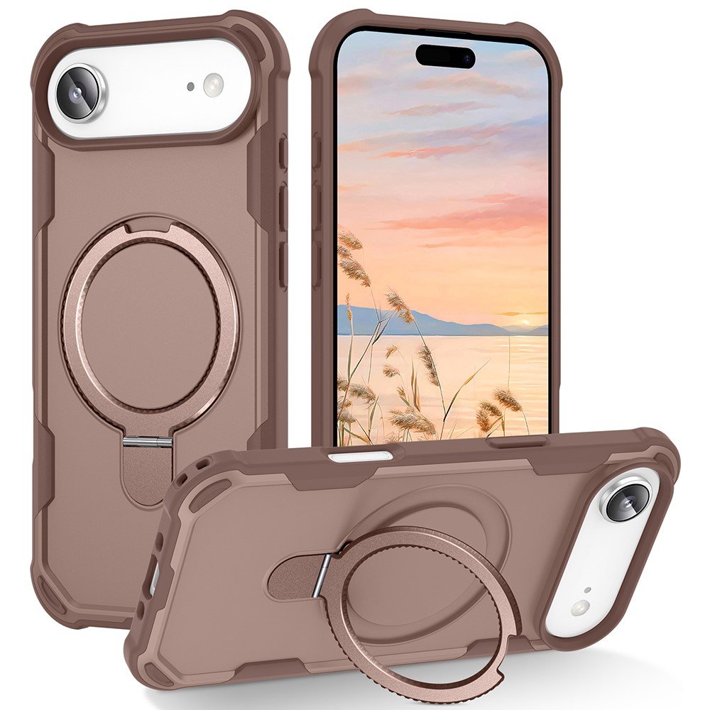 Strong Grip Anti-Scratch Protection Shockproof Phone Case with MagSafe Ring Kickstand for Apple iPhone 17 Air