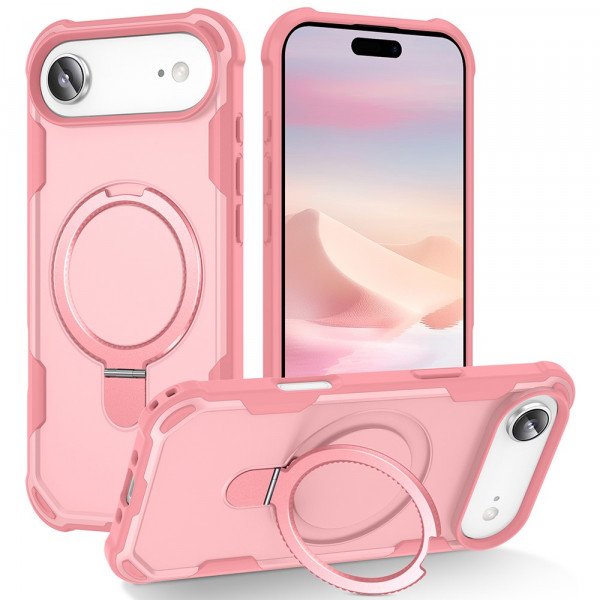 Strong Grip Anti-Scratch Protection Shockproof Phone Case with MagSafe Ring Kickstand for Apple iPhone 17 Air